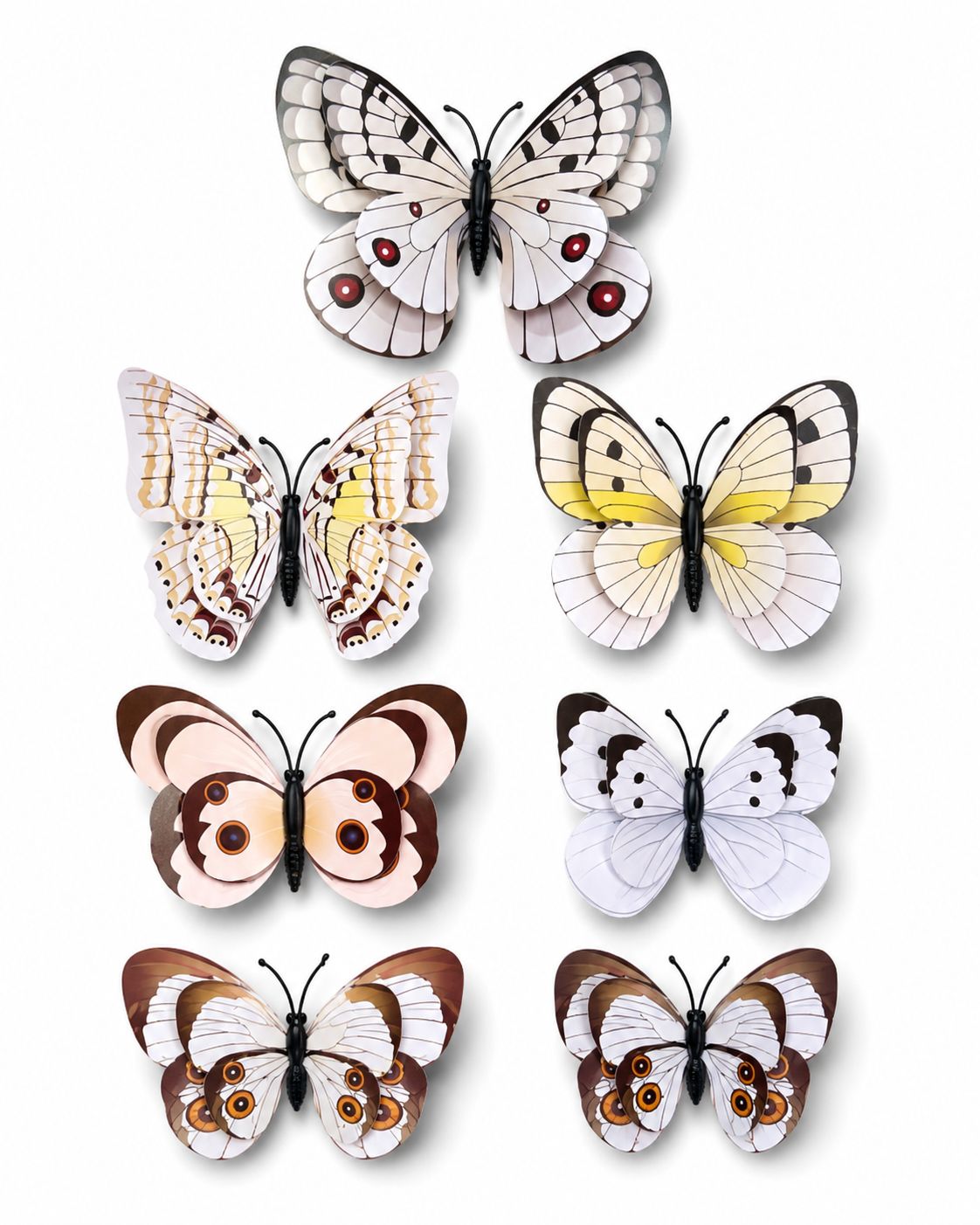 BUTTERFLY FRIDGE MAGNET (pack of 6)