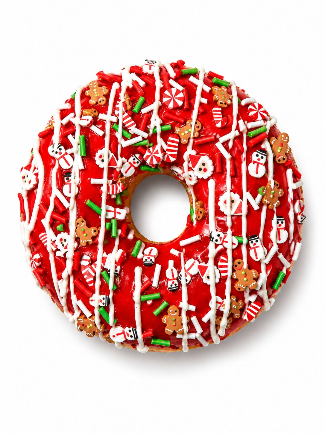 CANDY CANE DONUT