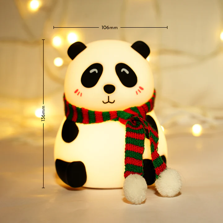 Cute Panda Silicon Night Lamp 7 Colour Changing Light