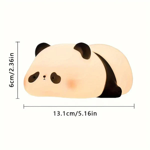 Silicone sleeping panda Lamp