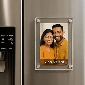 Acrylic Photo Frame Magnet (ONLY PREPAID ORDERS/CLICK TO ADD PICTURE) - PICKITT MARKET
