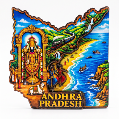 ANDHRA PRADESH FRIDGE MAGNET - PICKITT MARKET