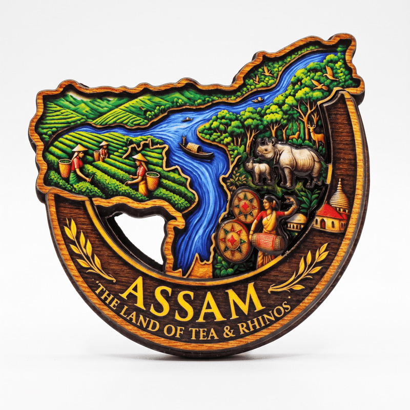 ASSAM FRIDGE MAGNET - PICKITT MARKET