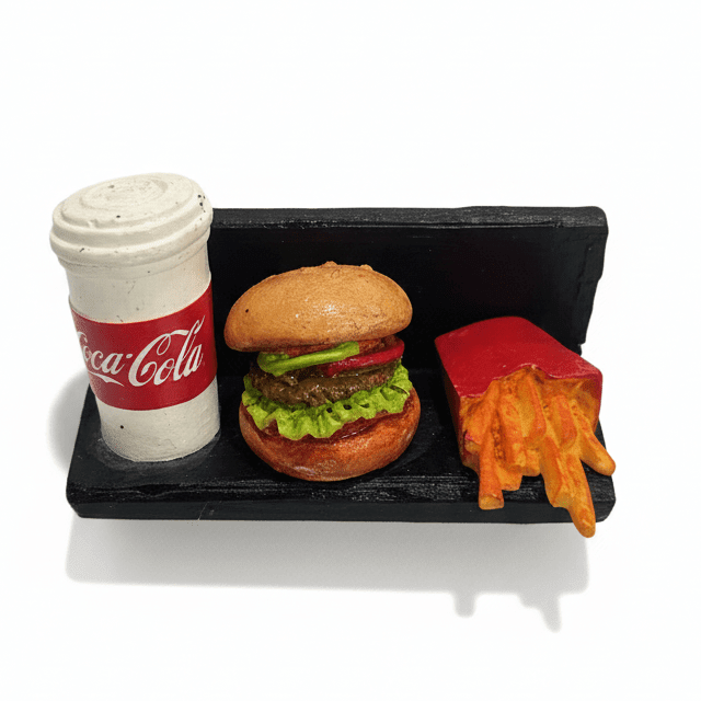 BURGER AND FRIES COMBO MAGNET - PICKITT MARKET