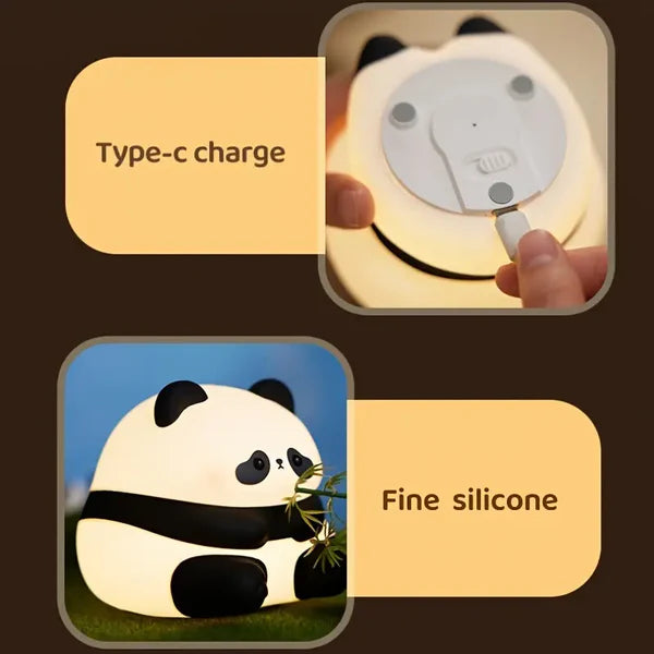 Silicone Sad Panda lamp