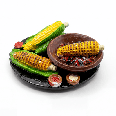 CORN PLATE FRIDGE MAGNET - PICKITT MARKET