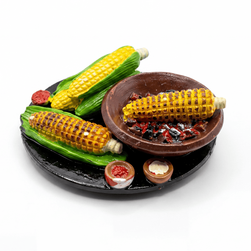 CORN PLATE FRIDGE MAGNET - PICKITT MARKET