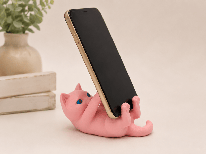 CUTE CAT MOBILE HOLDER (PREPAID ONLY) - PICKITT MARKET