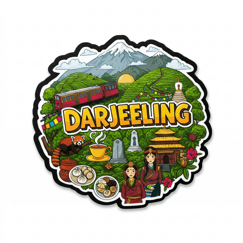 DARJEELING FRIDGE MAGNET - PICKITT MARKET
