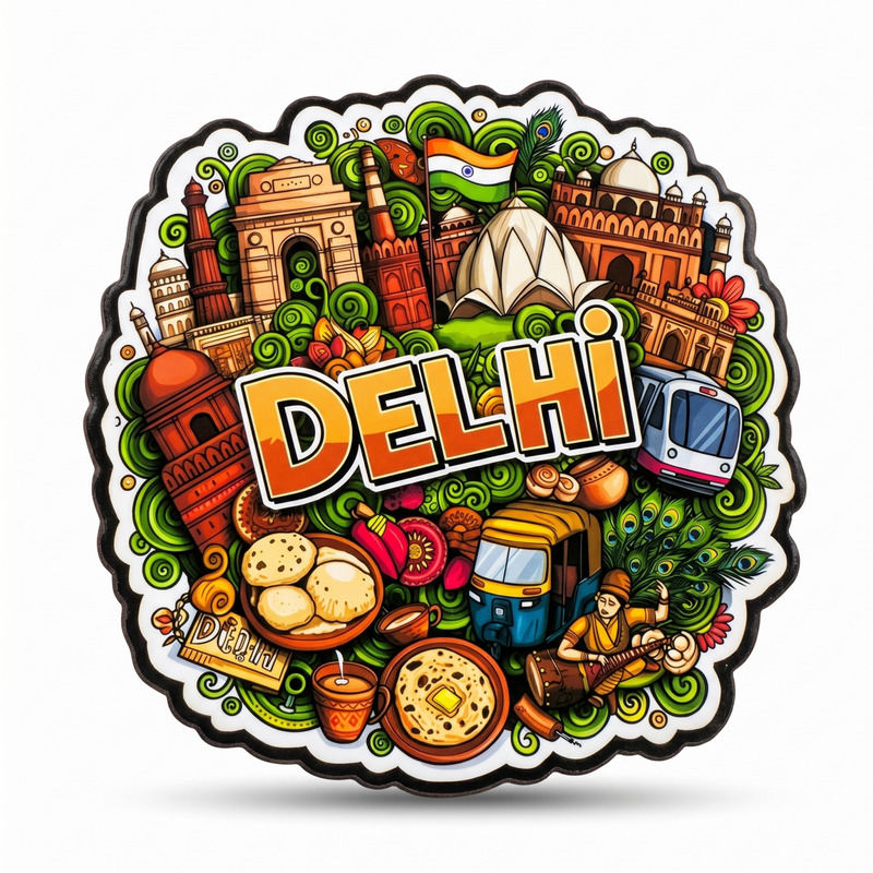 DELHI FRIDGE MAGNET - PICKITT MARKET