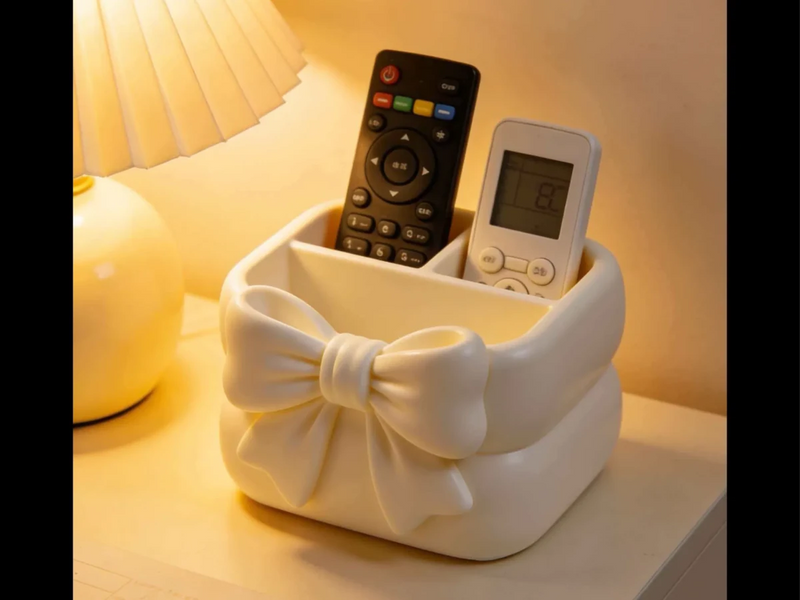 Elegant Bow Remote Control Organizer 🎀🏠 - PICKITT MARKET