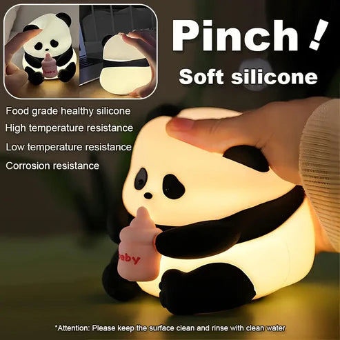 Silicone Baby Panda Lamp