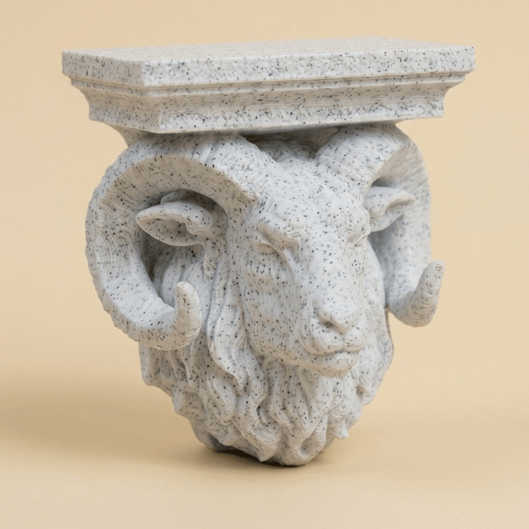 FAUX MARBLE MINI CORBEL MAGNET - PICKITT MARKET