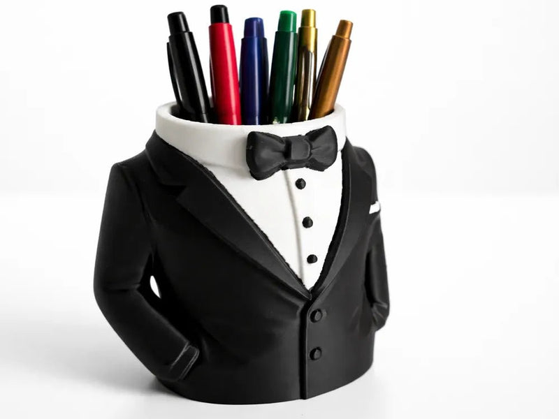 Gentleman Suit Pen Holder (PREPAID ONLY) - PICKITT MARKET