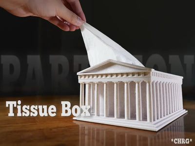 Greek Temple Tissue Holder (PREPAID ONLY) - PICKITT MARKET