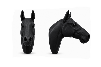 HORSE HEAD BLACK FRIDGE MAGNET - PICKITT MARKET