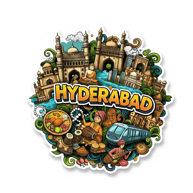 HYDERABAD FRIDGE MAGNET - PICKITT MARKET