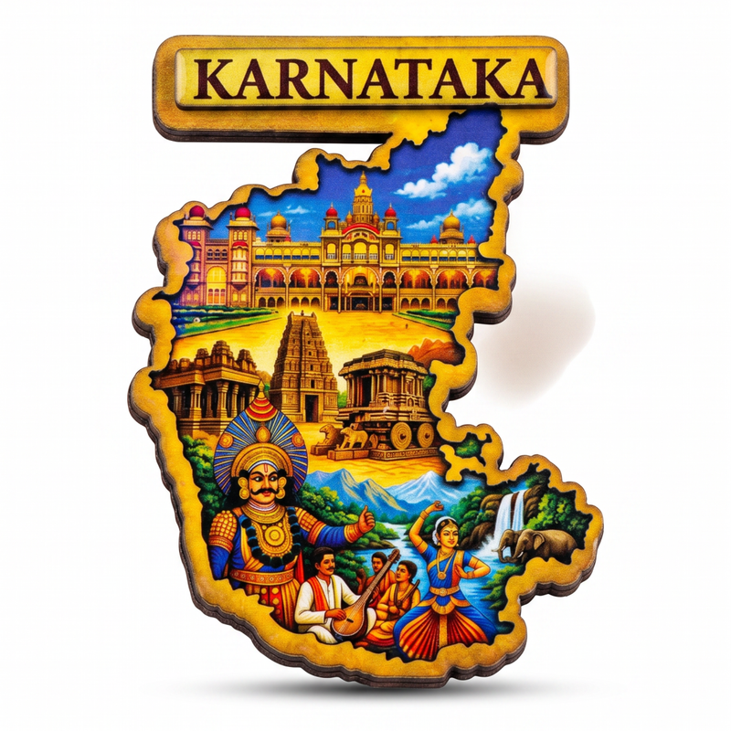 KARNATAKA FRIDGE MAGNET - PICKITT MARKET