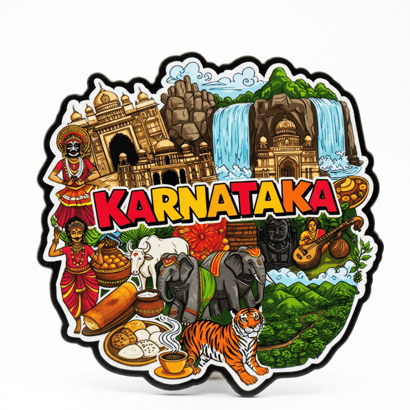 KARNATAKA FRIDGE MAGNET - PICKITT MARKET