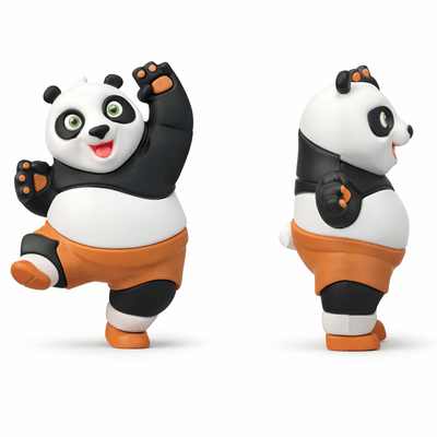 KUNFU PANDA FRIDGE MAGNET - PICKITT MARKET