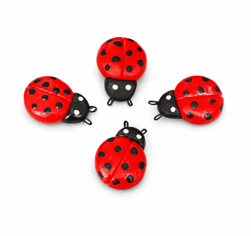 LADY BUG FRIDGE MAGNET (PACK OF 4) - PICKITT MARKET