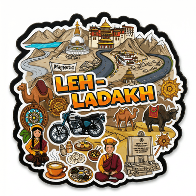 LEH LADAKH FRIDGE MAGNET - PICKITT MARKET