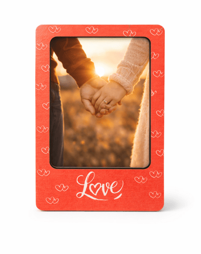 LOVE (RED)Photo Frame Magnet (ONLY PREPAID ORDERS/CLICK TO ADD PICTURE) - PICKITT MARKET