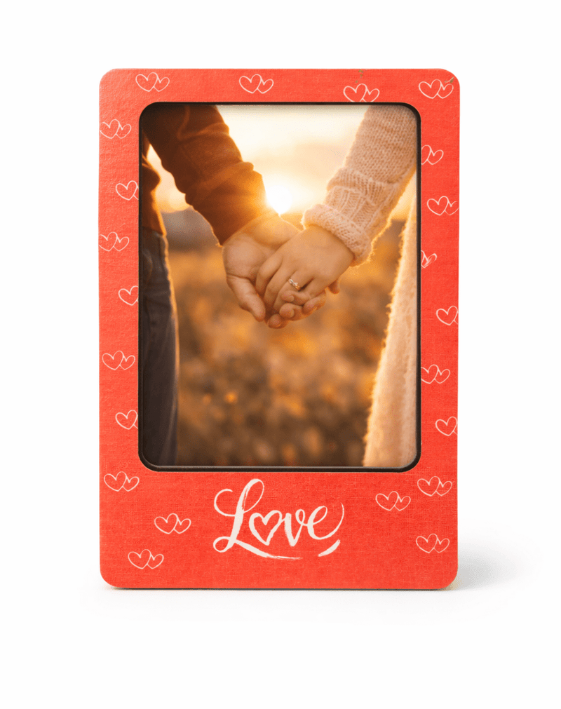 LOVE (RED)Photo Frame Magnet (ONLY PREPAID ORDERS/CLICK TO ADD PICTURE) - PICKITT MARKET