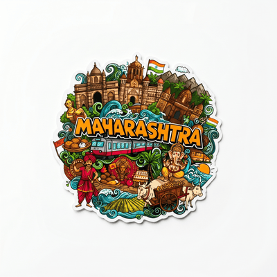 MAHARASHTRA FRIDGE MAGNET - PICKITT MARKET