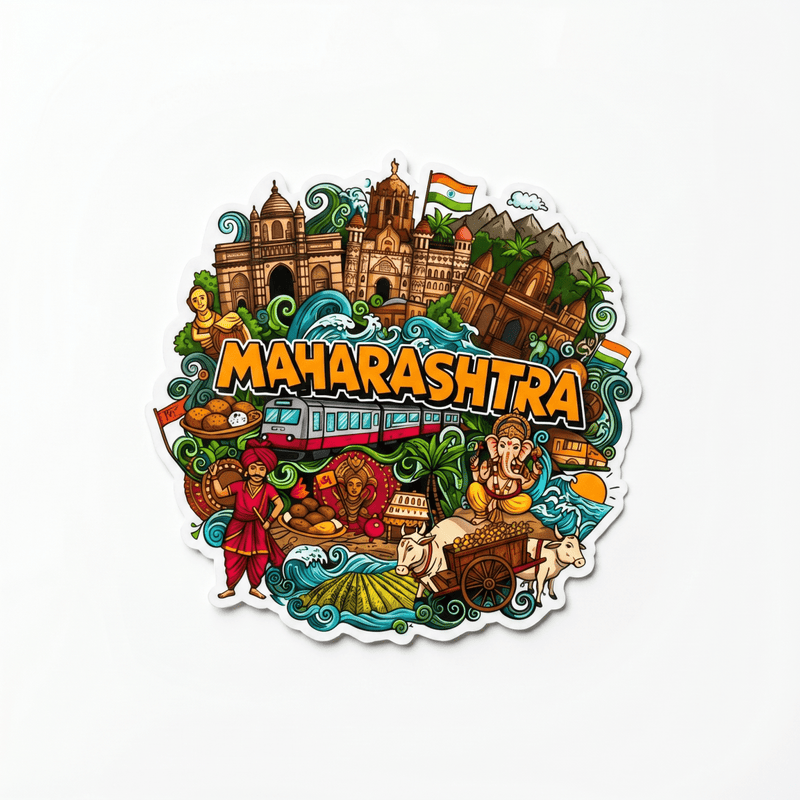 MAHARASHTRA FRIDGE MAGNET - PICKITT MARKET