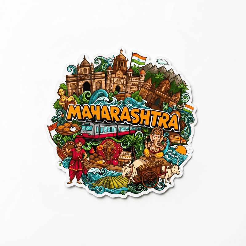 MAHARASHTRA FRIDGE MAGNET - PICKITT MARKET