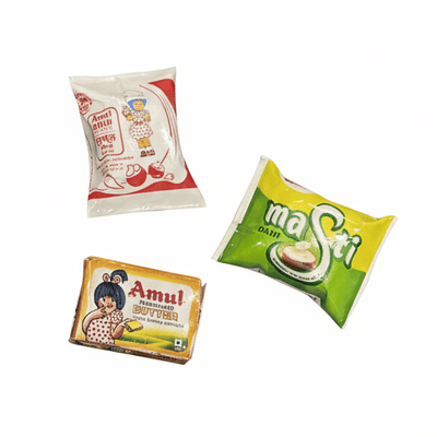 MILK ,BUTTER FRIDGE MAGNET PACK OF 3 - PICKITT MARKET