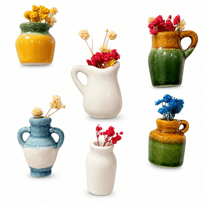 MINI FLOWER VASE MGT (PACK OF 6) - PICKITT MARKET