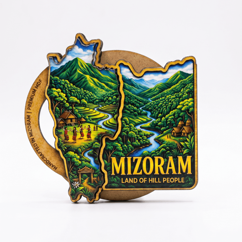 MIZORAM FRIDGE MAGNET - PICKITT MARKET