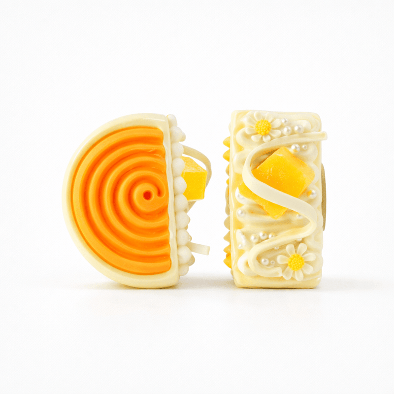 ORANGE VANILLA LOVE BITE CAKE FRIDGE MAGNET - PICKITT MARKET
