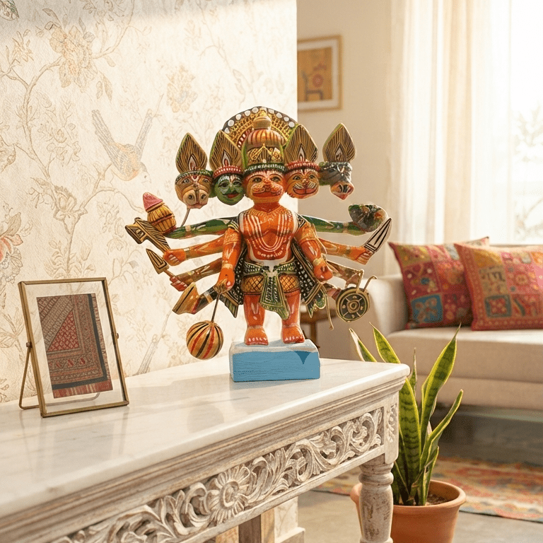 Panchmukhi Hanuman Showpiece (PREPAID ONLY) - PICKITT MARKET