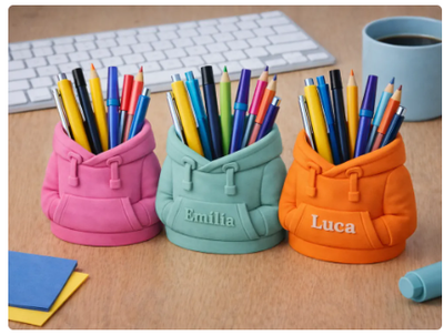 Personalized Name Hoodie Pencil Stand (PREPAID ONLY) - PICKITT MARKET