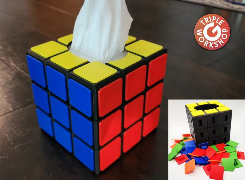 Printed Rubik’s Cube Tissue Holder(PREPAID ONLY) - PICKITT MARKET