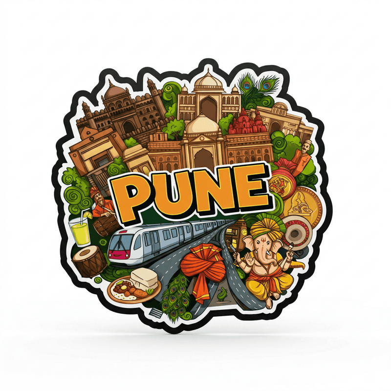 PUNE FRIDGE MAGNET - PICKITT MARKET