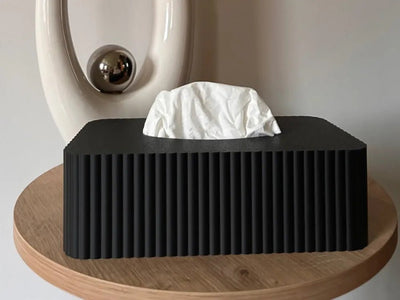 Ribbed Wave Tissue Box Holder(PREPAID ONLY) - PICKITT MARKET