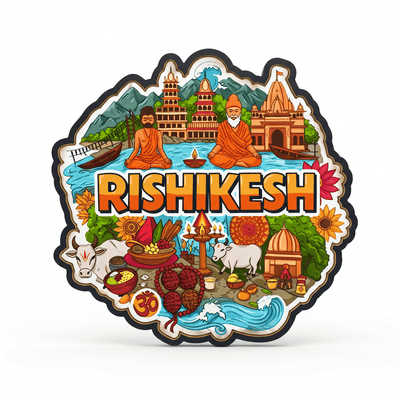 RISHIKESH FRIDGE MAGNET - PICKITT MARKET