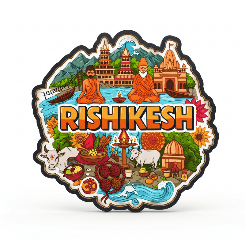 RISHIKESH FRIDGE MAGNET - PICKITT MARKET