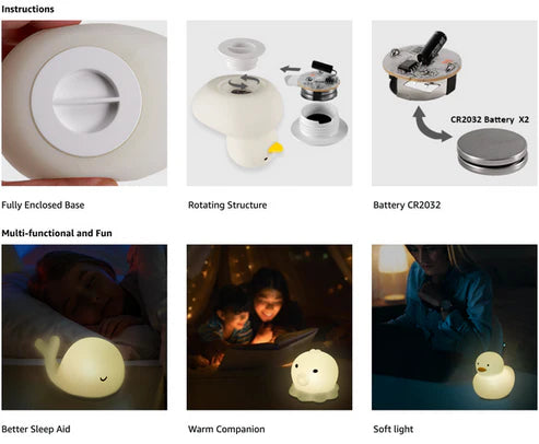 Ocean Series Silicone Lamp (set of 6)