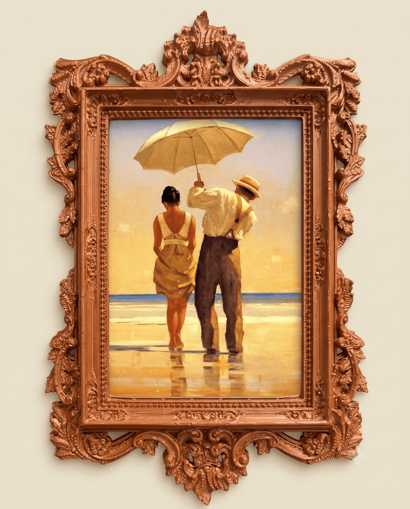 ROMANTIC BEACH STROLL FRIDGE MAGNET (PREPAID ONLY ) - PICKITT MARKET