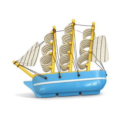 SAIL SHIP FRIDGE MAGNET ( random color) size : 14cm - PICKITT MARKET