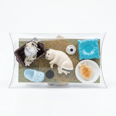 SLEEPING CAT BED FRIDGE MAGNET (RANDOM COLORS) - PICKITT MARKET