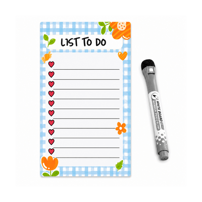 TO DO LIST PLANNER FRIDGE MAGNET ( 1 MAGNETIC MARKER WITH ERAZER FREE) - PICKITT MARKET