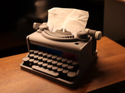 Typewriter Tissue Holder (PREPAID ONLY) - PICKITT MARKET