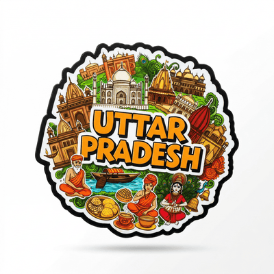 UTTAR PRADESH FRIDGE MAGNET - PICKITT MARKET