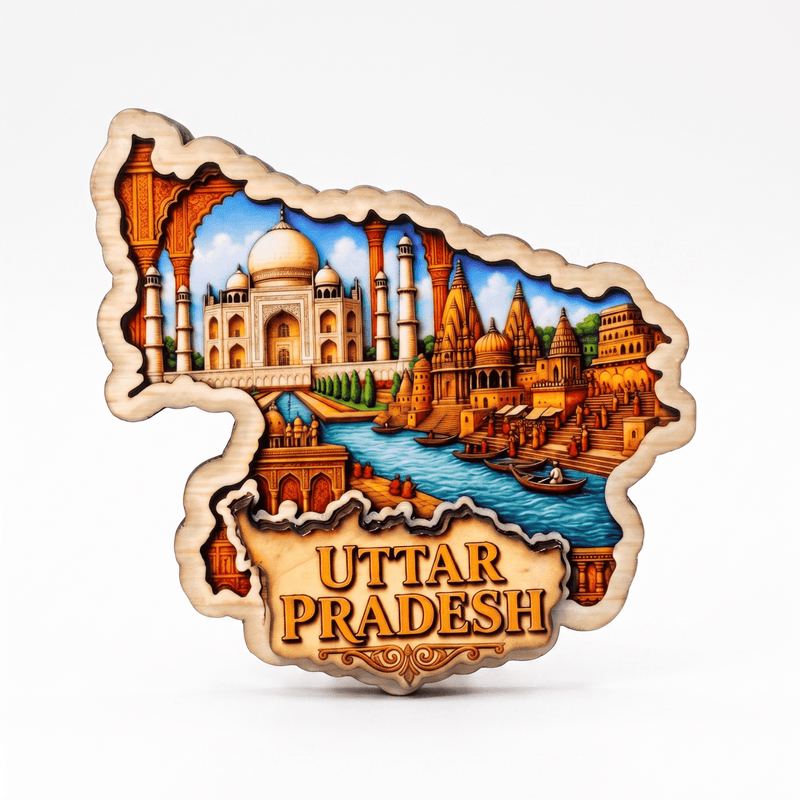 UTTAR PRADESH FRIDGE MAGNET - PICKITT MARKET